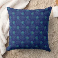 Floral Pattern Throw Pillow