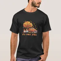 It’s Fall Y’all Pumpkin Gnome Autumn Tree Pumpkin  T-Shirt