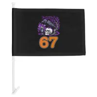 F-Caw-F Chicken Halloween Classic Funny Trendy Car Flag