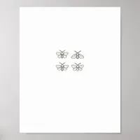 Cottagecore Moths Classic Poster