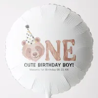 Bear-y Cute 1st Birthday Balloon ONE Cute Birthday