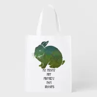 My Money Will Multiply Like Bunnies Elder Futhark Grocery Bag