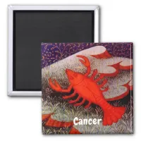 Cancer the Crab Zodiac Sign Birthday Party Magnet