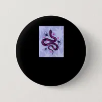 Whimsigoth Snake Spiders Flowers Button