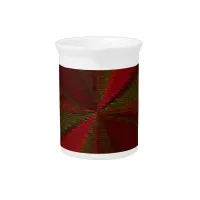 Circular Gradient Patchwork Red to Green Beverage Pitcher