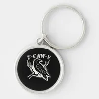 F-Caw-F Funny Raven Vintage Crow Sarcastic Humor C Keychain