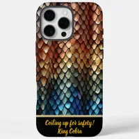 Vibrant colors of a toxic snake's skin iPhone 16 pro max case