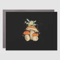 Cute Cottagecore Aesthetic Mushroom Frog Goblincor Car Magnet