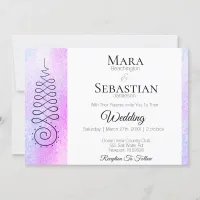 *~* Sacred Symbol Spiritual Pastel Wedding Invitation