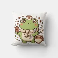 Kawaii Frog Coffee Pillow