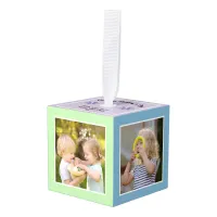 Happy Mother's Day Multi Photo Family Personalized Cube Ornament