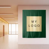 Business corporate logo emerald green tapestry