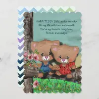 Happy Teddy Day  Holiday Card