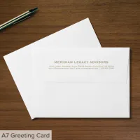 Simple White and Gold Typographic Envelope