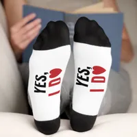 ♥ She Said: Yes I Do Surprise Marriage Proposal Socks