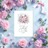 Love Fancy Bridal Shower Photo Thank You Card