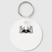 Skeleton Hands The Of A Heart Abstract Form Keychain