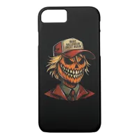 Funny Trumpkin Pumpkin Skeleton Make Halloween Gre iPhone 8/7 Case