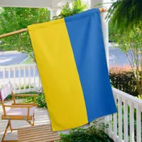 Ukraine Ukranian Support Blue Yellow  House Flag