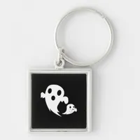 White Boo  Keychain