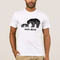 *~* AP86 Wild Flowers Papa BEAR Father's Day T-Shirt