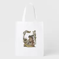 Cottagecore Mushroom Botanical Witchy Frog Goblinc Grocery Bag