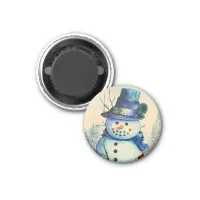 Watercolor Snowman Magnet