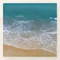 Ocean Clear Turquoise Water Sandy Beach  Coaster