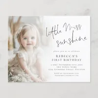 Budget Little Miss Sunshine Photo 1st Birthday