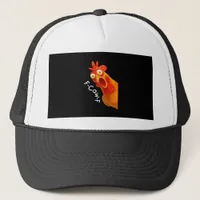 Gothic Humor Funny F-Caw-F Crow Trucker Hat