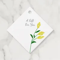 Simple Minimalist Wildflower Boho Chic Favor Tags