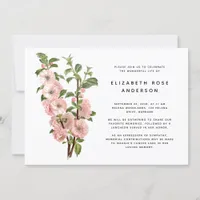 Vintage Floral Funeral Celebration of Life Invitation