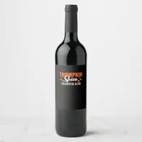 Trumpkin Spice Halloween Thanksgiving Funny Wine Label
