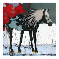 Floral Horse Acrylic Print