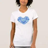 Cute Love Heart Evil Eye Symbol T-Shirt