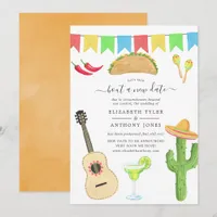 Mexican Fiesta Taco 'bout a New Date Wedding Invitation