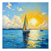 Sailboat at Sunset Acrylic Print