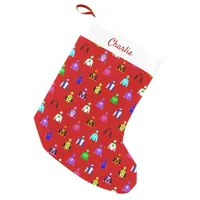 Jockey and Horse Rider Equestrian Small Christmas Stocking