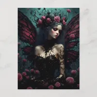 The Dark Rose Fairy Postcard