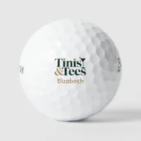 Personalized Tinis & Tees Golf Bachelorette Party Balls