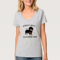 World's Best Dachshund Mom Personalized Dog's Name T-Shirt