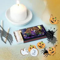 Halloween Magic Purple Birthday Party Matchboxes