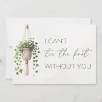 Unique Macramé Planter Bridesmaid Proposal Card