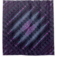 Purple Abstract Shower Curtain