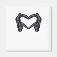 Skeleton Hands Forming A Heart  Magnet