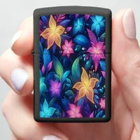 Vibrant Blooms in a Dreamy Garden of Colors b Zippo Lighter