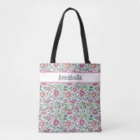 Groovy Vintage Daisy Flower Tote Bag