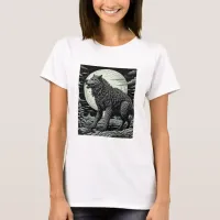 Vintage Werewolf in front of the Full Moon T-Shirt