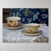 Tea Cups Poster