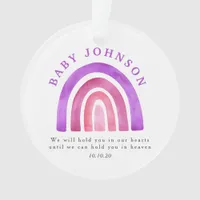 Miscarriage Baby Loss Rainbow Remembrance Ornament